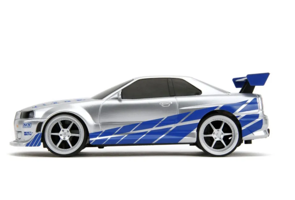 2 Fast 2 Furious - Brian’s 1999 Nissan Skyline GT-R (BNR34) 1/24th Scale R/C Remote Control Vehicle Replica