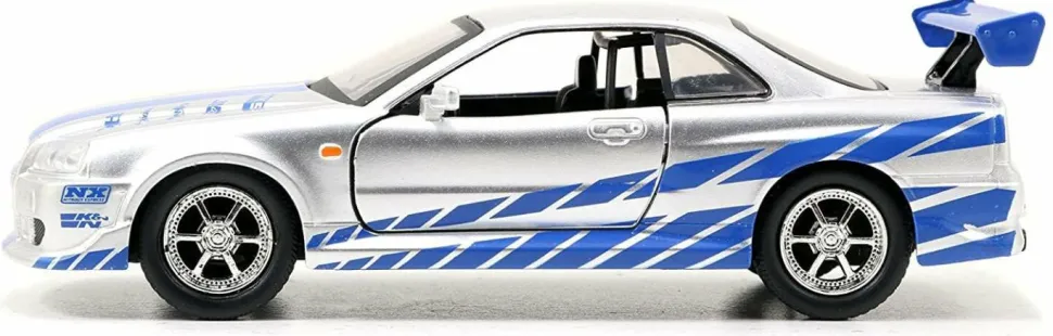 2 Fast 2 Furious - Brian’s 1999 Nissan Skyline GT-R R34 1/32 Scale Metals Die-Cast Vehicle Replica
