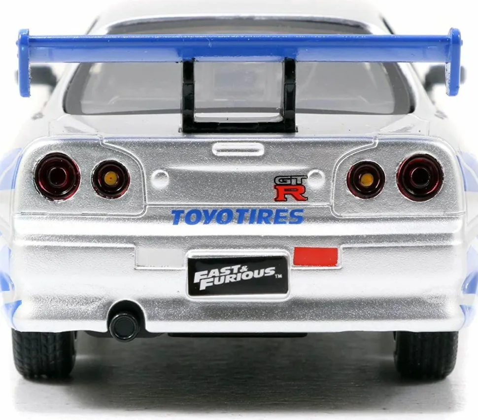 2 Fast 2 Furious - Brian’s 1999 Nissan Skyline GT-R R34 1/32 Scale Metals Die-Cast Vehicle Replica