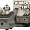 100% Soft - Lil' Dumpster Fire / This Is Fine Newsprint Edition 3" Vinyl Figure