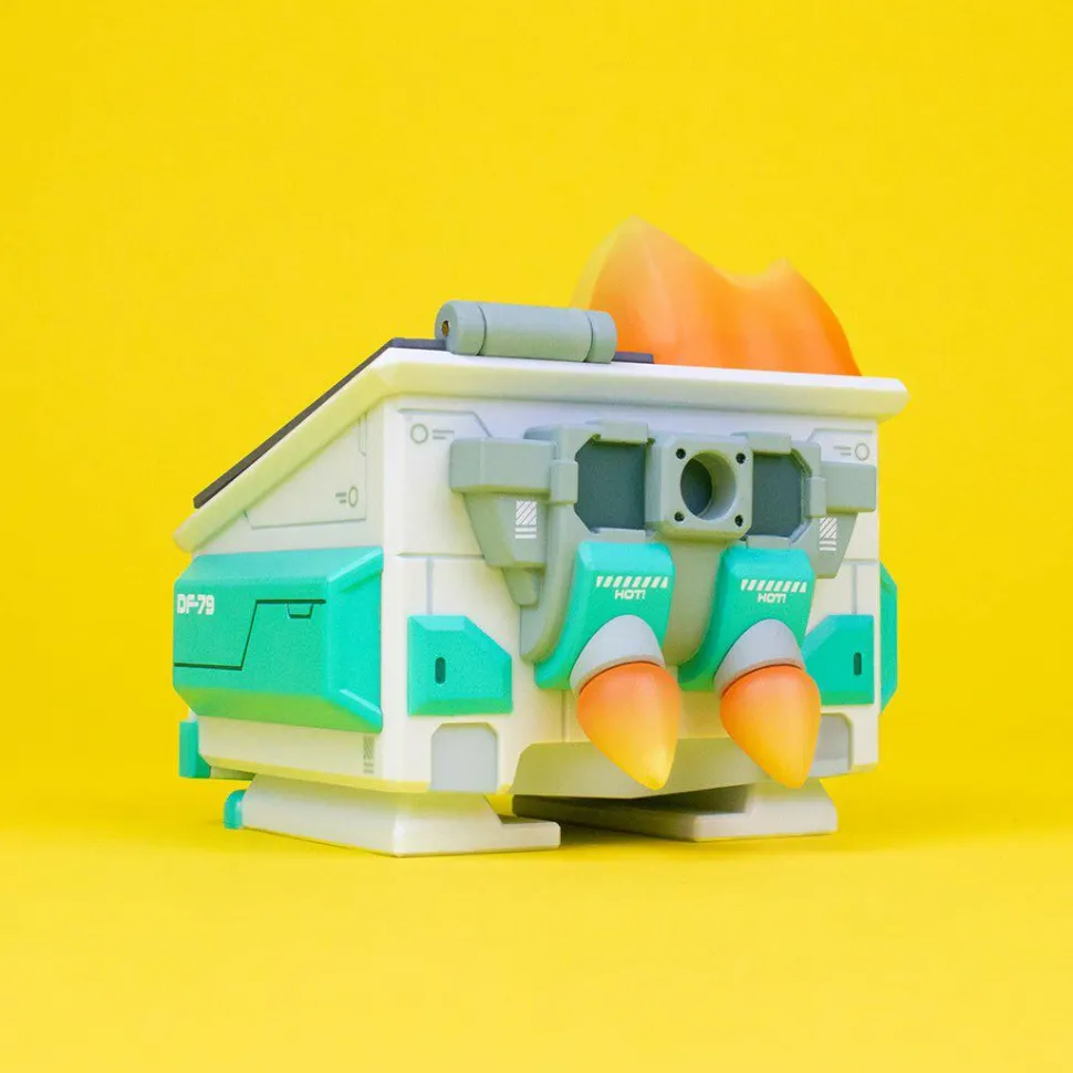 100% Soft - Mecha Dumpster Fire 3" Vinyl Figure