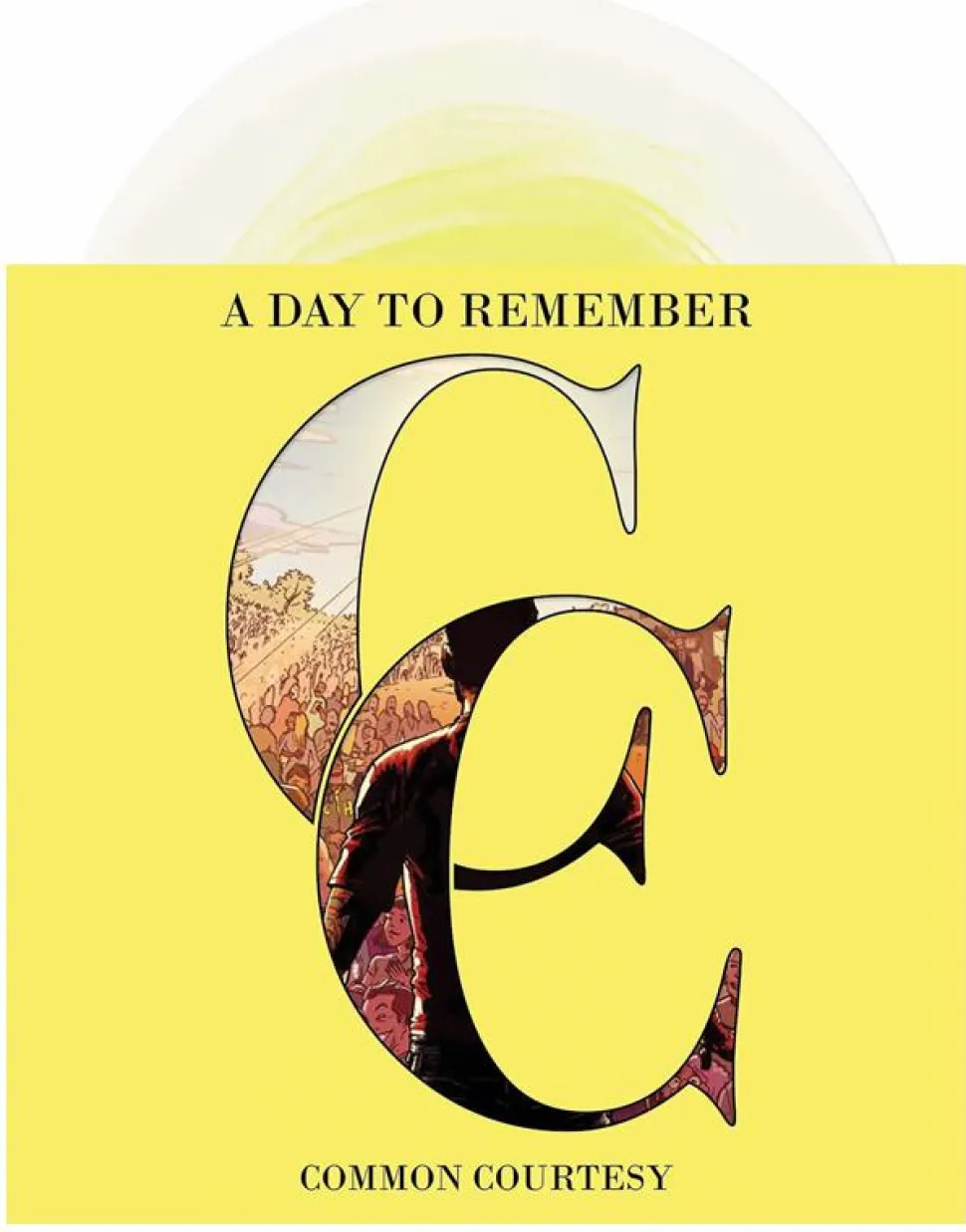 A Day To Remember - Common Courtesy 2xLP Vinyl Record (Lemon & Milky Clear Coloured Vinyl)