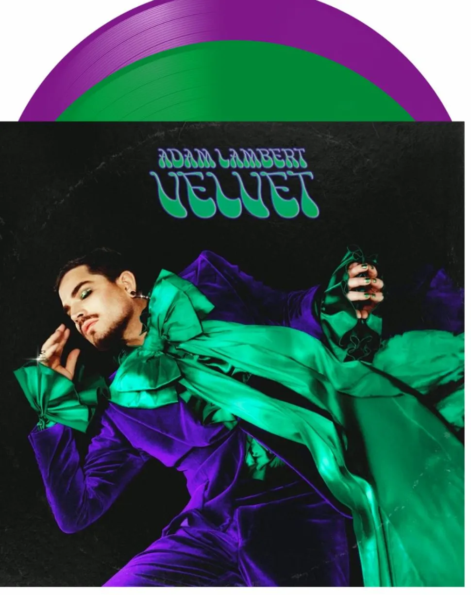 Adam Lambert - Velvet 2xLP Vinyl Record (Purple & Green Coloured Vinyl)