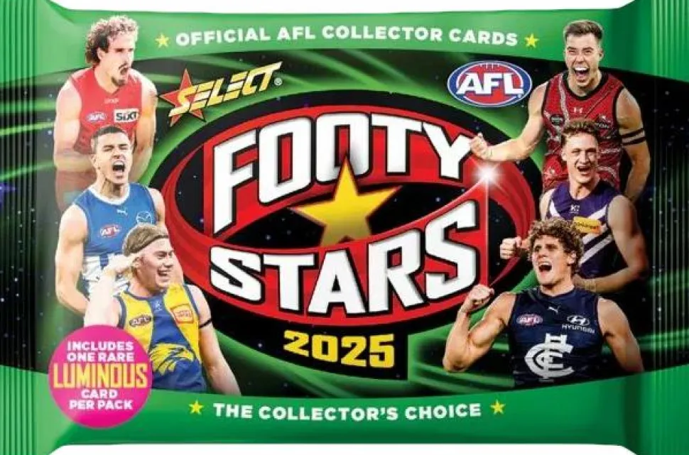 AFL Football - 2025 Select Footy Stars Trading Cards Booster Pack (9 Cards)