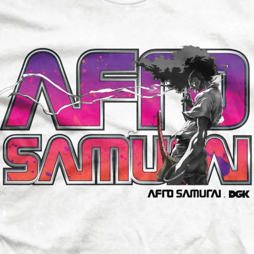 Afro Samurai - Afro Samurai x DGK The Blade White T-Shirt