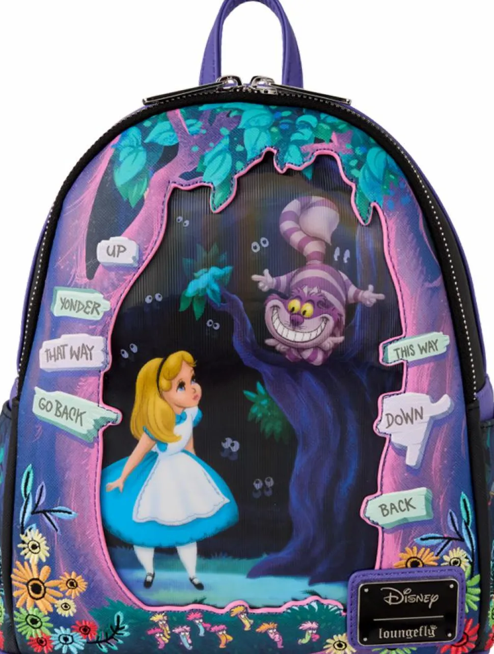 Alice in Wonderland (1951) - Lenticular 10" Faux Leather Mini Backpack
