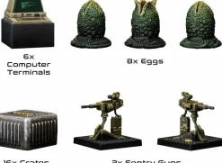Aliens - Another Glorious Day in the Corps: Assets and Hazards Unpainted Miniature Figure 34-Pack