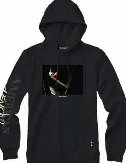American Psycho - American Psycho x Color Bars Chainsaw Black Sweatshirt Hoodie