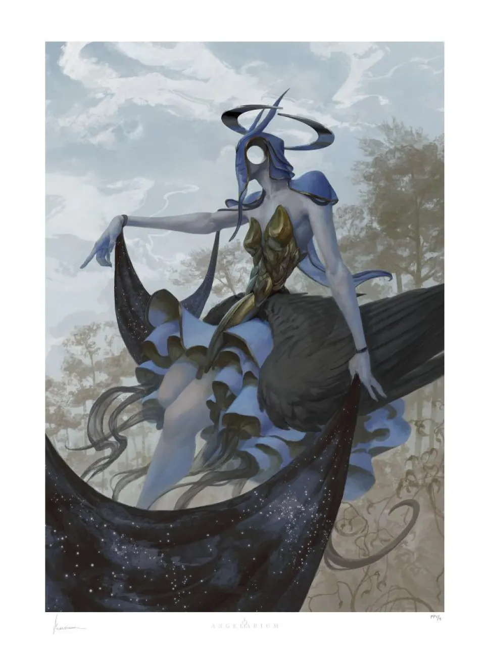 Angelarium - Leliel: By the Hidden Sun Fine Art Print by Peter Mohrbacher