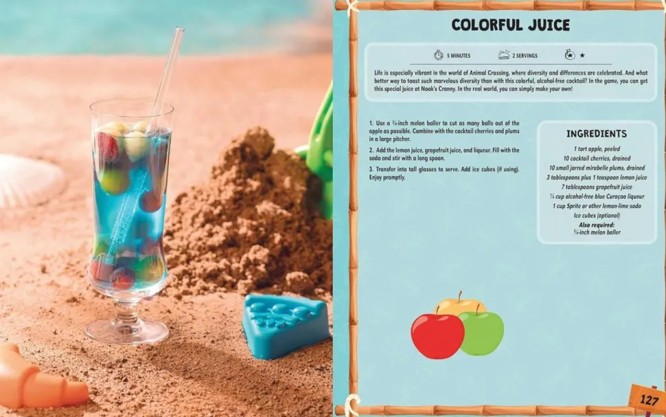 Animal Crossing - The Unofficial Animal Crossing Cookbook Hardcover Book