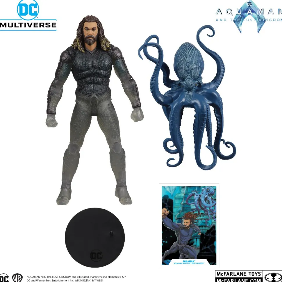 Aquaman and the Lost Kingdom - Aquaman with Stealth Suit & Topo DC Multiverse Gold Label 7" Scale Action Figure