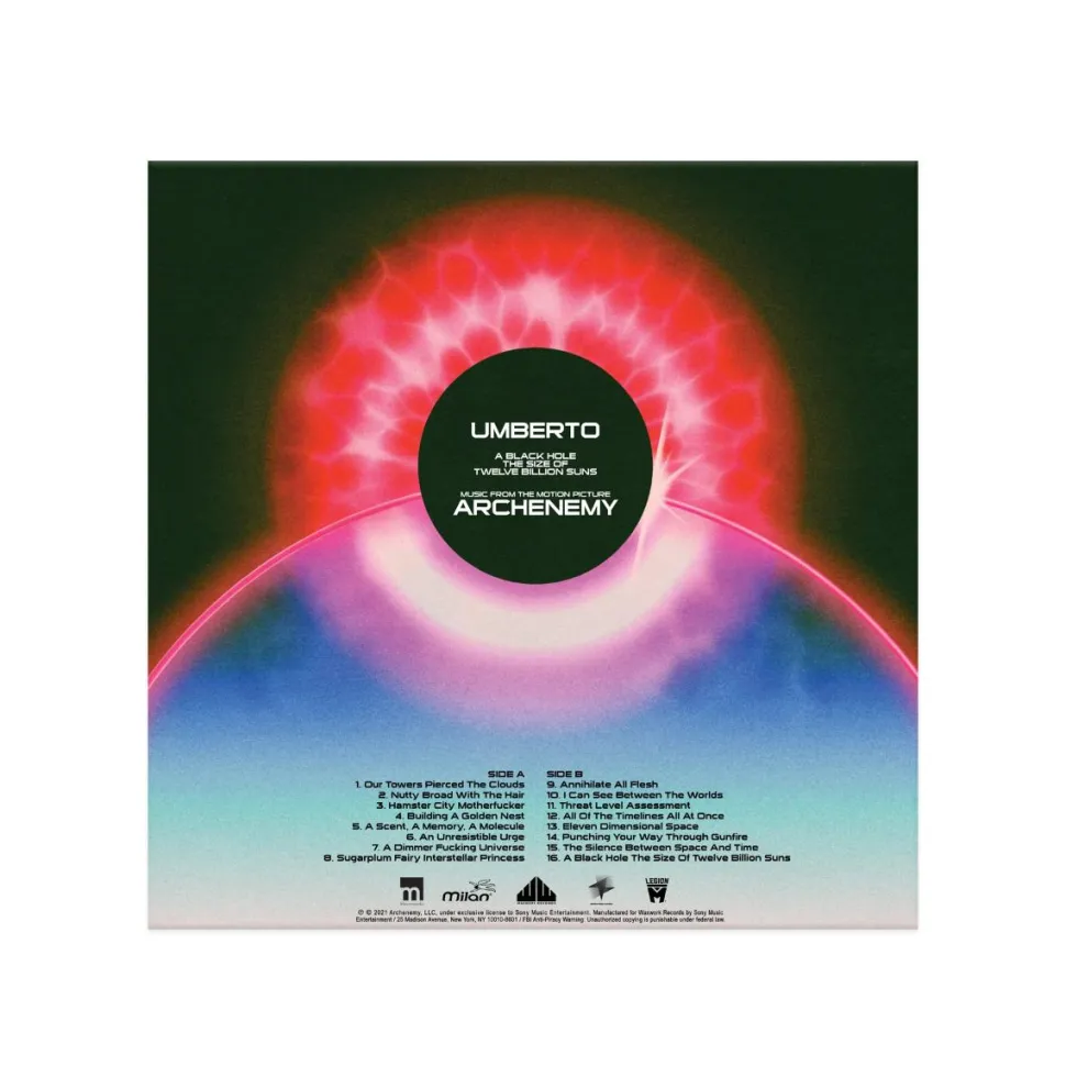 Archenemy - Original Motion Picture Score by Umberto LP Vinyl Record (“Cosmic” Purple, Pink & Blue Marbled Vinyl)
