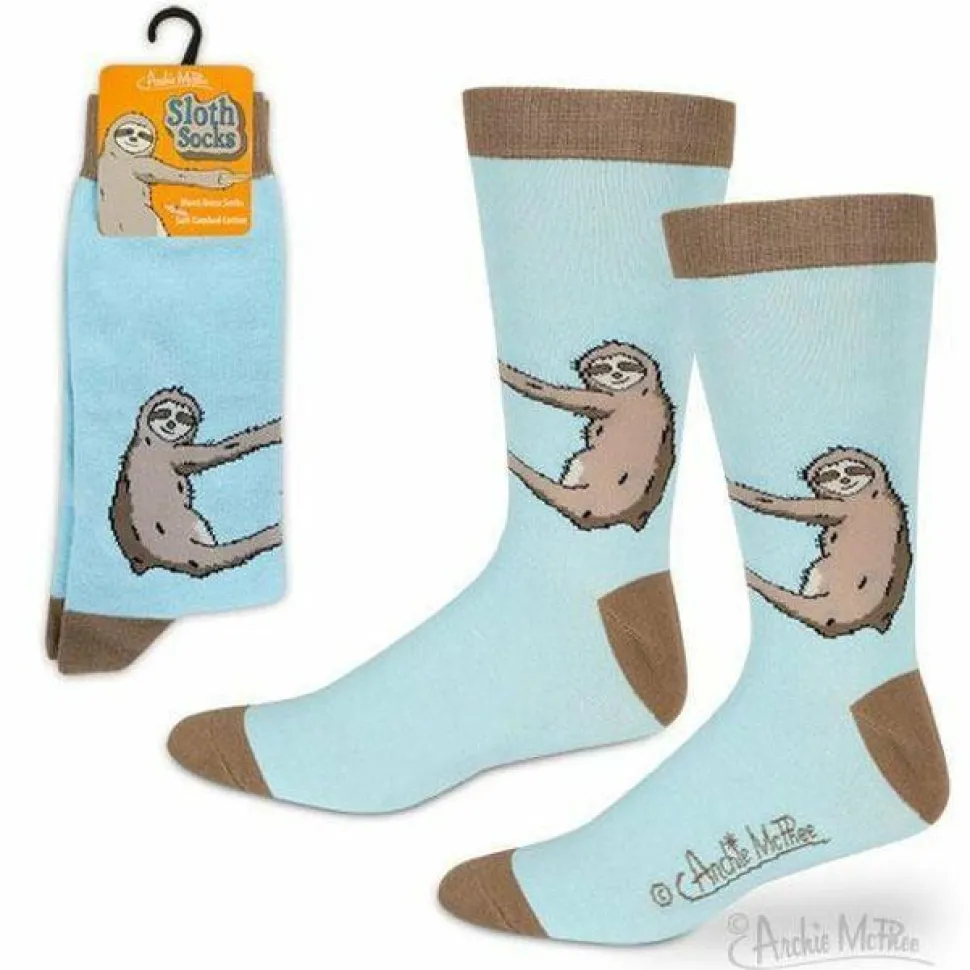 Archie McPhee - Sloth Men’s Socks (One Size)