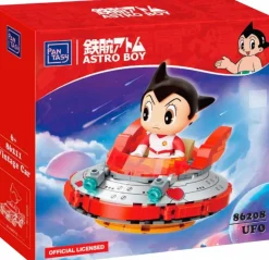 Astro Boy - Astro Boy in UFO Building Block Construction Set (125 Pieces)