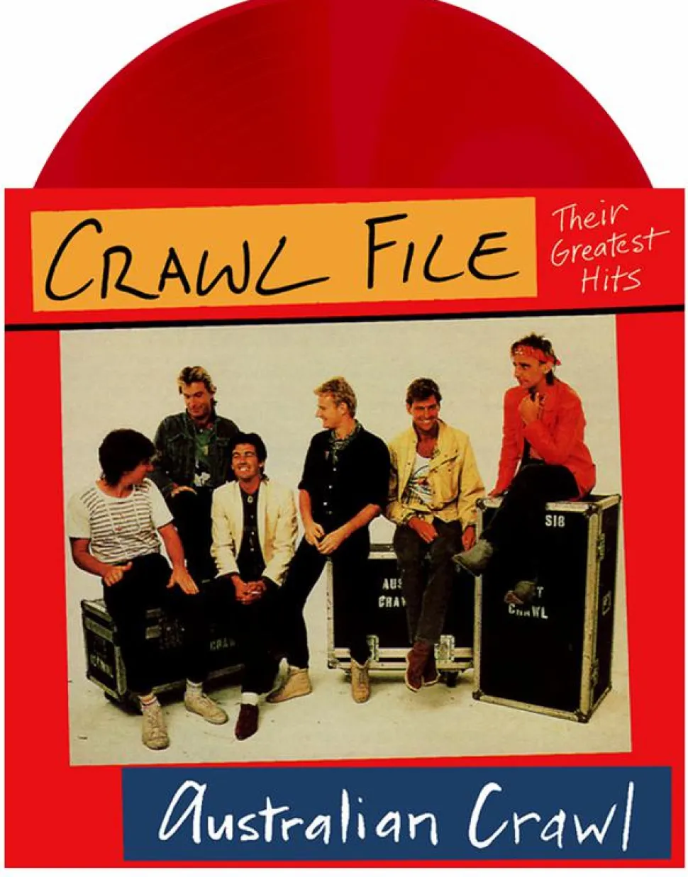 Australian Crawl - Crawl File: Their Greatest Hits LP Vinyl Record (Red Coloured Vinyl)