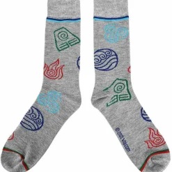 Avatar: The Last Airbender - Mixed Art Crew Socks 5-Pack (One Size)