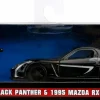 Avengers - Black Panther & 1995 Mazda RX-7 1/32 Scale Die-Cast Vehicle Replica