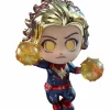 Avengers 4: Endgame - Captain Marvel Metallic Cosbaby 3.75” Hot Toys Bobble-Head Figure