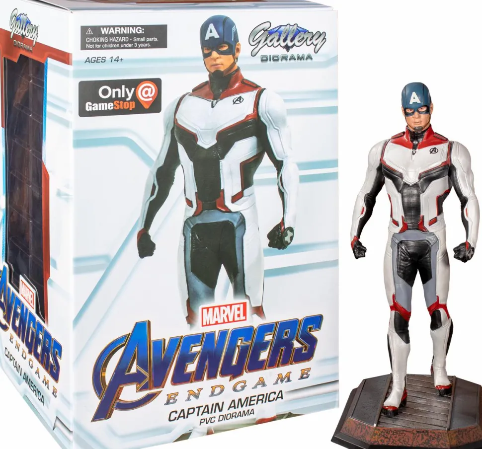 Avengers 4: Endgame - Captain America Team Suit Marvel Gallery 9” PVC Diorama Statue