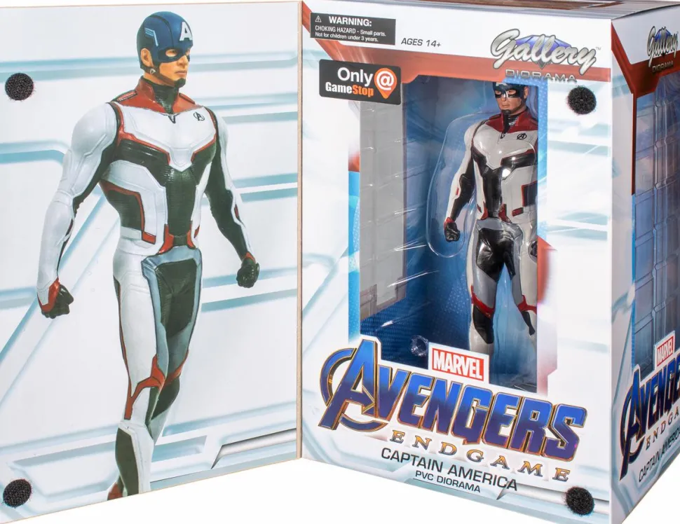 Avengers 4: Endgame - Captain America Team Suit Marvel Gallery 9” PVC Diorama Statue
