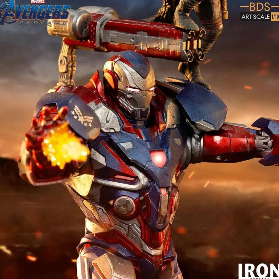 Avengers 4: Endgame - Iron Patriot & Rocket 1/10th Scale Statue