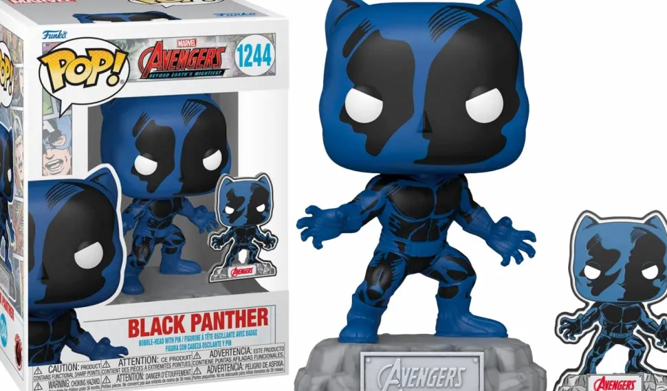 Avengers: Beyond Earth’s Mightiest - Black Panther 60th Anniversary Pop! Vinyl Figure with Enamel Pin