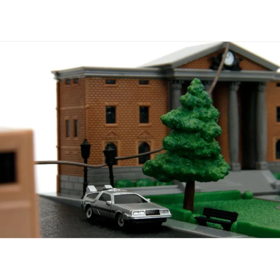 Back to the Future - Hill Valley Courthouse Nano Scene 1.65" Scale Die-Cast Vehicle Diorama Playset