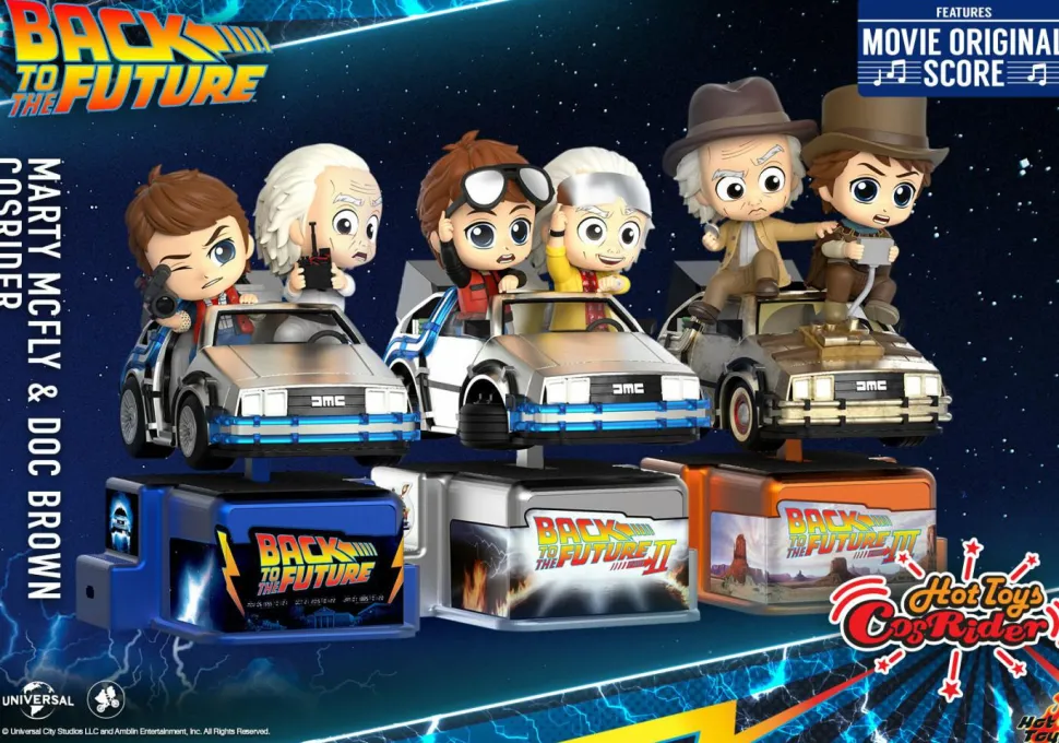 Back to the Future - Marty McFly & Doc Brown CosRider Hot Toys Figure