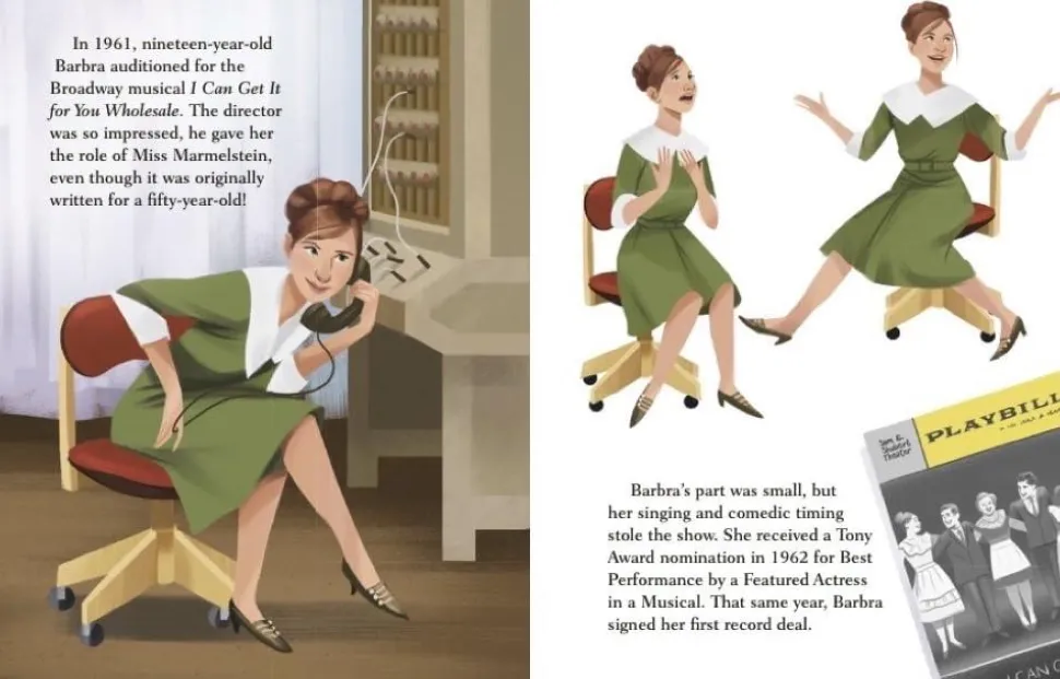 Barbra Streisand - A Little Golden Book Biography Hardcover Book