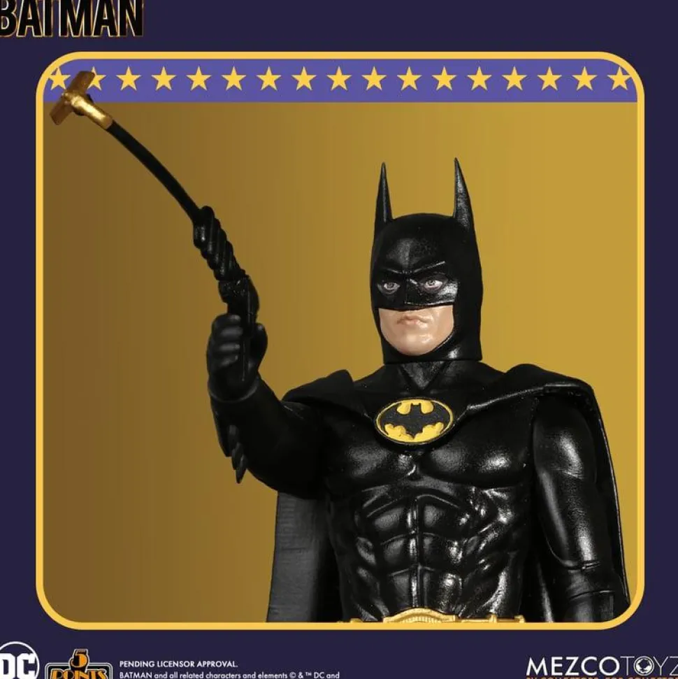 Batman (1989) - Batman, Joker & Goon 5 Points 3.75" Scale Action Figure Bundle (Set of 3)