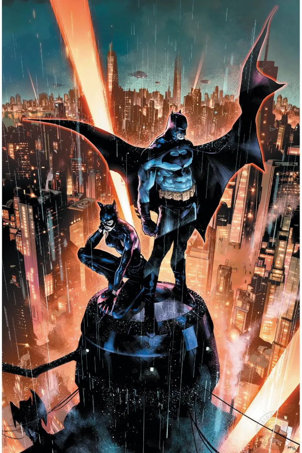 Batman - Batman & Catwoman Fine Art Print by Jorge Jimenez