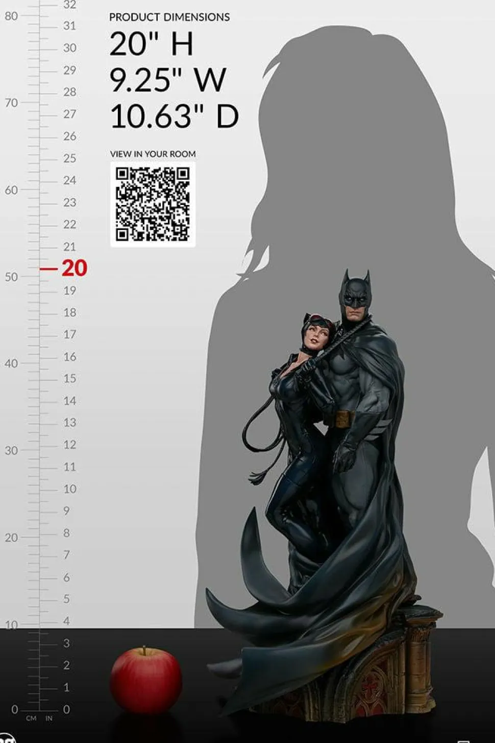 Batman - Batman & Catwoman 20” Diorama Statue
