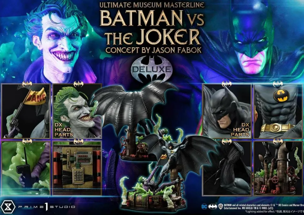 Batman - Batman vs The Joker Deluxe Bonus Version 1/3 Scale Statue