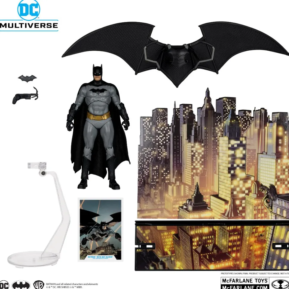 Batman - Batman with Bat-Glider (The Thirteenth Hour) DC Multiverse Gold Label 7" Scale Action Figure