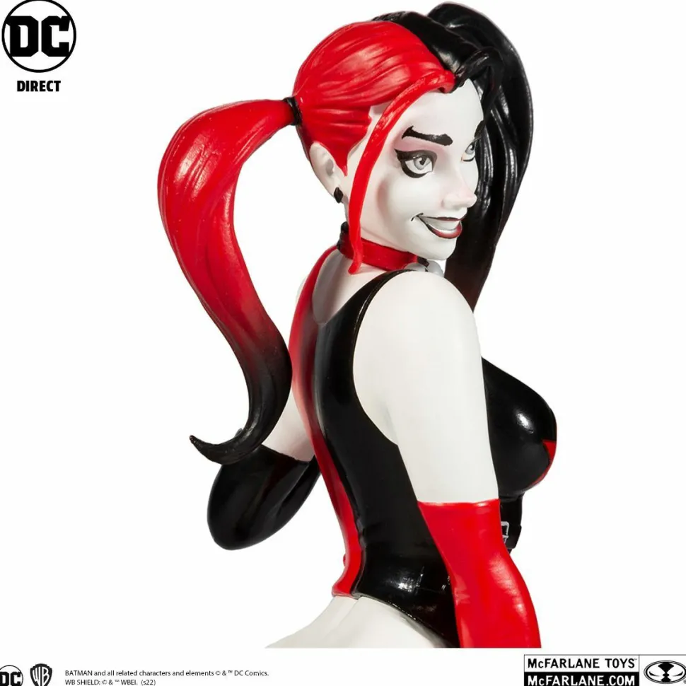 Batman - Harley Quinn Red, White & Black by J. Scott Campbell 1/10th Scale Statue