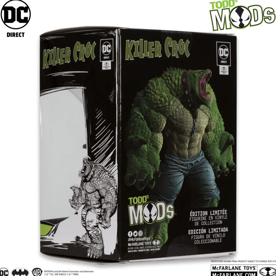 Batman - Killer Croc Todd's Mods Collector Vinyl 4.5" Scale PVC Posed Figure