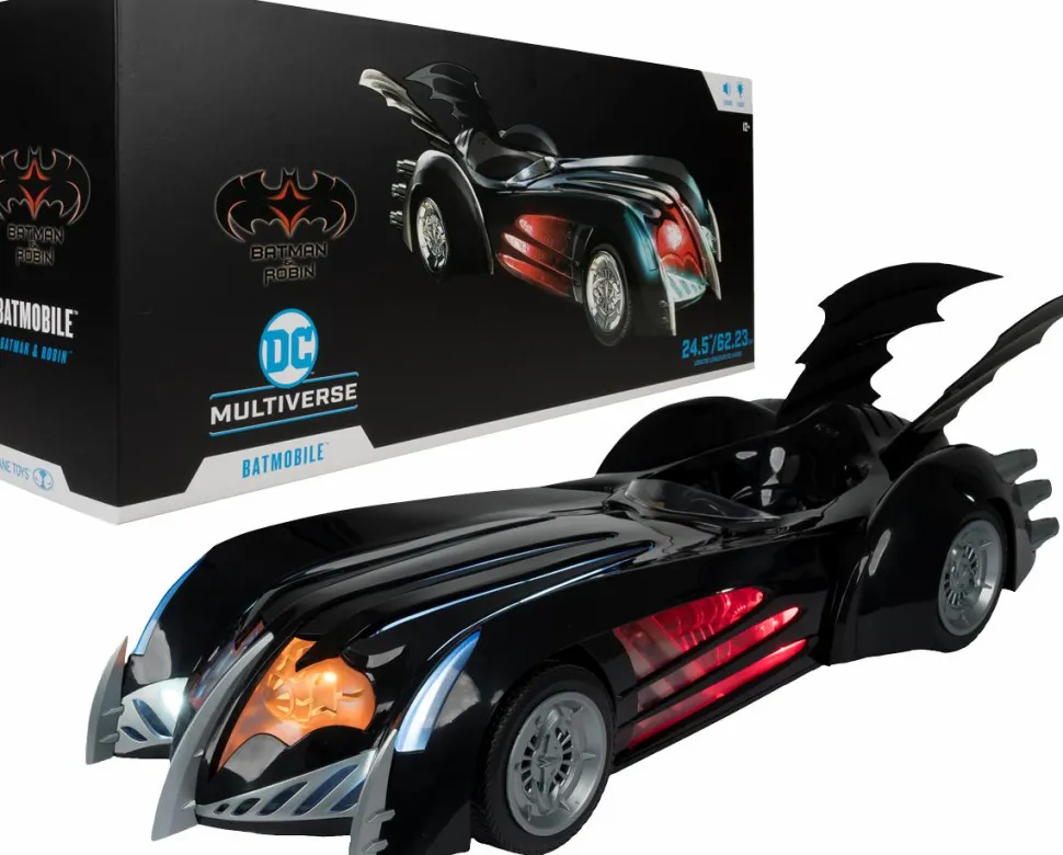 Batman & Robin (1997) - Batmobile DC Multiverse 7" Scale Action Figure Vehicle with Lights & Sound