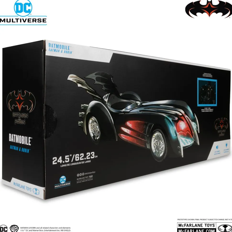 Batman & Robin (1997) - Batmobile DC Multiverse 7" Scale Action Figure Vehicle with Lights & Sound