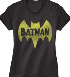 Batman - Vintage Logo Black Female T-Shirt