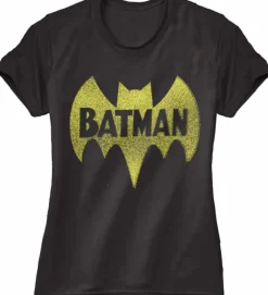 Batman - Vintage Logo Black Female T-Shirt