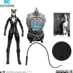 Batman: Arkham City - Catwoman (Black & White Variant) DC Multiverse Gold Label 7” Scale Action Figure (Solomon Grundy Build-A-Figure)