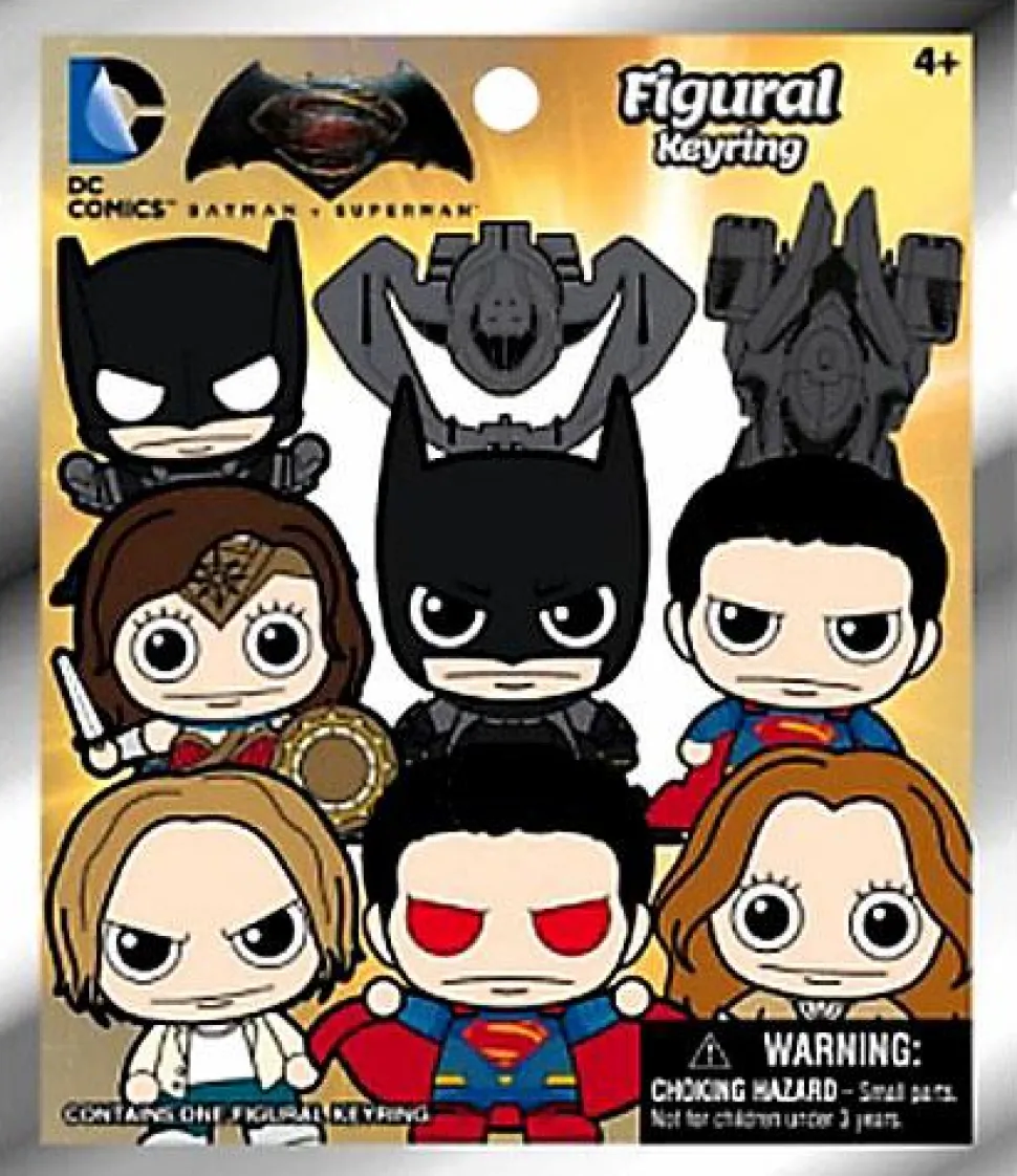 Batman vs Superman: Dawn of Justice - 3D Figural Keychain Display (24 Units)