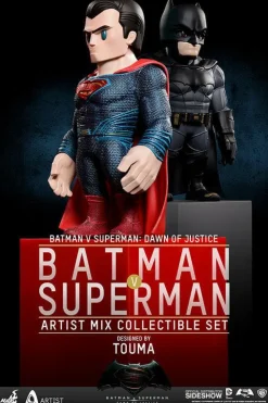 Batman vs Superman: Dawn of Justice - Batman and Superman Artist Mix Bobble Head Hot Toys Figures (Set of 2)