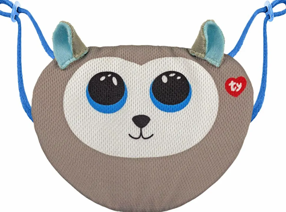 Beanie Boos - Slush the Grey Husky Adjustable Face Mask (One Size)