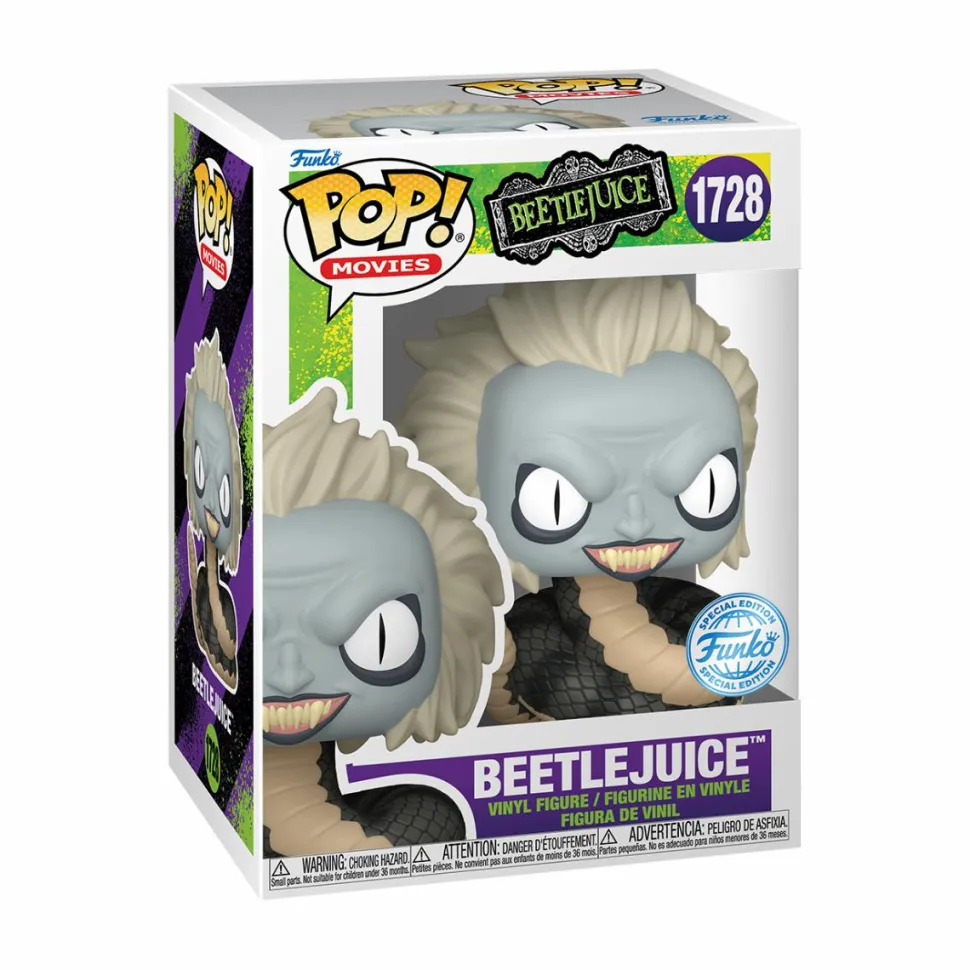 Beetlejuice (1988) - Beetlejuice (Snake) Pop! Vinyl Figure