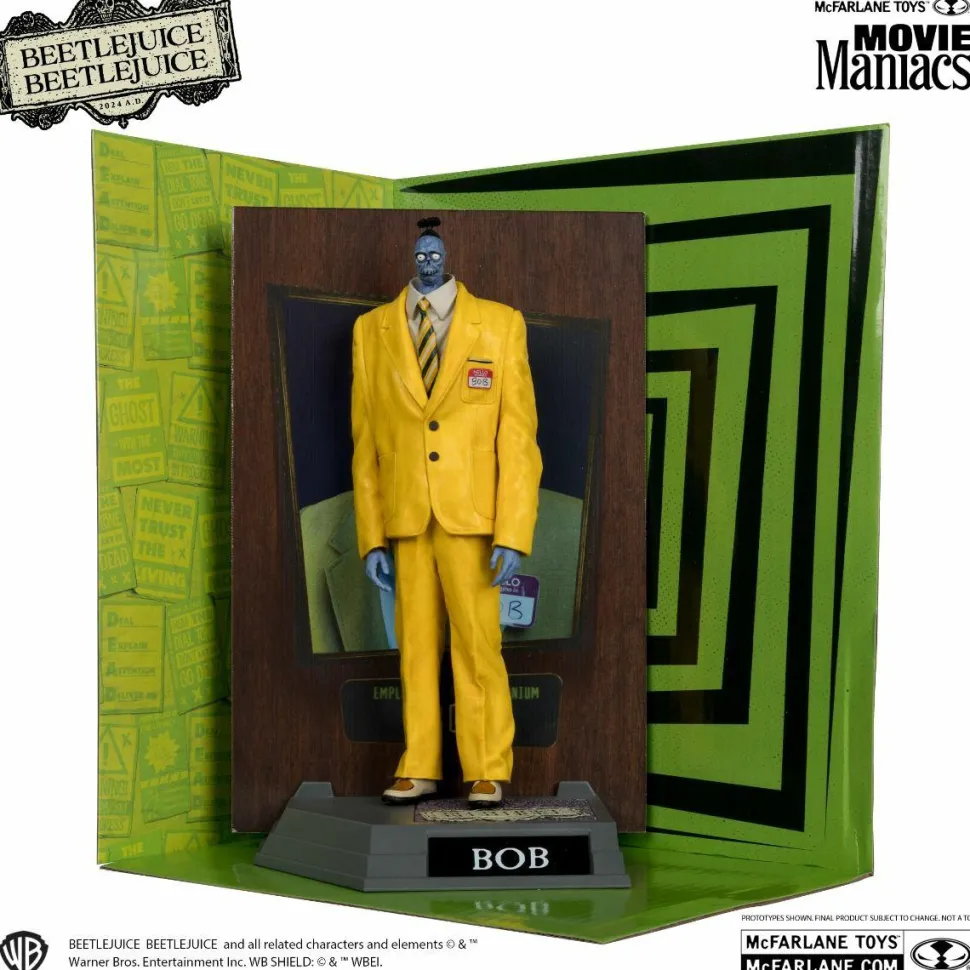 Beetlejuice Beetlejuice (2024) - Bob the Shrinker Movie Maniacs 6" Scale Posed PVC Figure