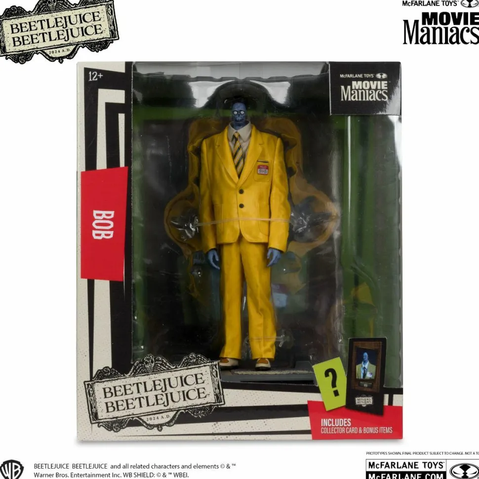 Beetlejuice Beetlejuice (2024) - Bob the Shrinker Movie Maniacs 6" Scale Posed PVC Figure