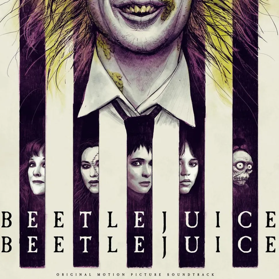 Beetlejuice Beetlejuice (2024) - Original Motion Picture Soundtrack 2xLP Vinyl Record (Beetlejuice Splatter Coloured Vinyl)