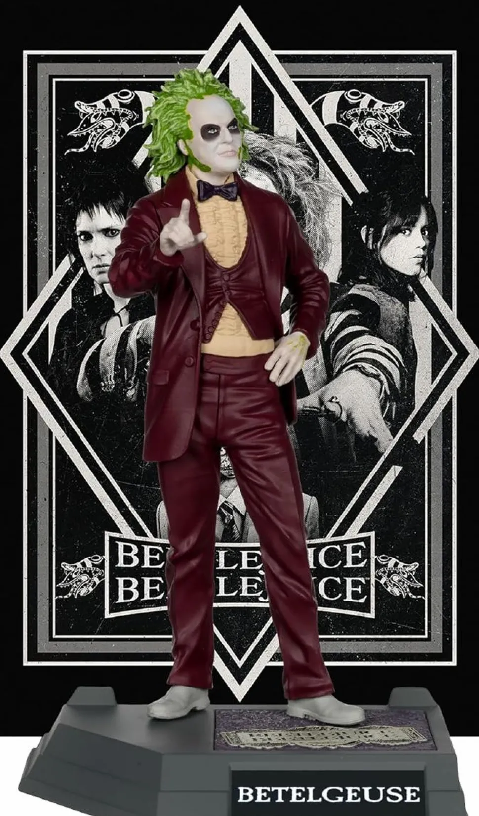 Beetlejuice Beetlejuice (2024) - Beetlejuice (Betelgeuse) Movie Maniacs 6" Scale PVC Statue