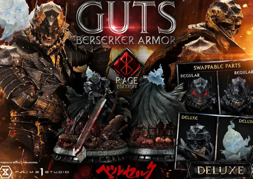 Berserk - Guts Berserker Armour Rage Edition Deluxe 1/4 Scale Statue